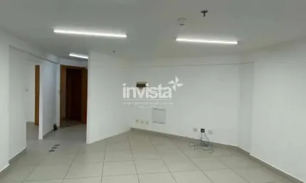 Sala comercial para alugar no Marapé, Santos 