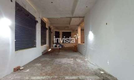 Ponto Comercial / Loja de ESQUINA na região do Valongo a mais movimentada do Centro Histórico de Santos