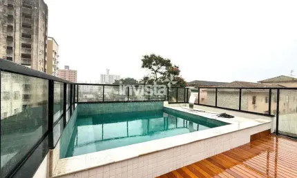 Sobreposta Alta Duplex Nova no Embaré – 206m² de Sofisticação, Conforto e Lazer Privativo.