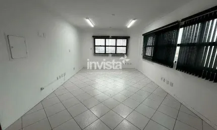 Sala comercial para alugar na Aparecida, Santos 
