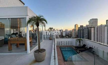 Apartamento com 4 quartos à venda no Embaré, Santos 