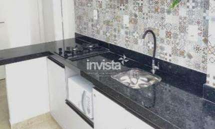 Apartamento com 1 quarto para alugar no Aparecida, Santos 