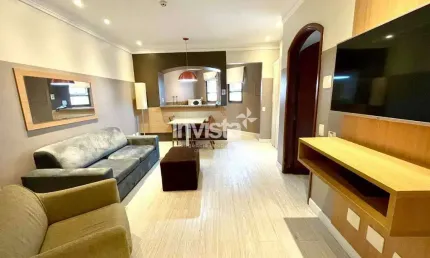 Flat com 1 quarto à venda no Gonzaga, Santos 