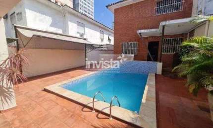 Casa com 4 quartos para alugar no Embaré, Santos 