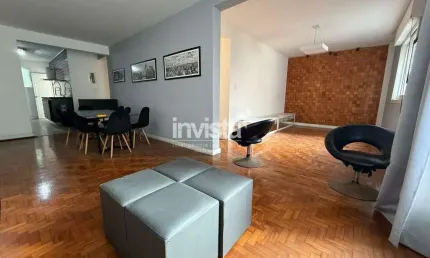 Apartamento mobiliado – 136m² – Frente ao mar | São Vicente