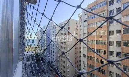 Apartamento mobiliado 1 dormitório para alugar na ponta da praia em santos