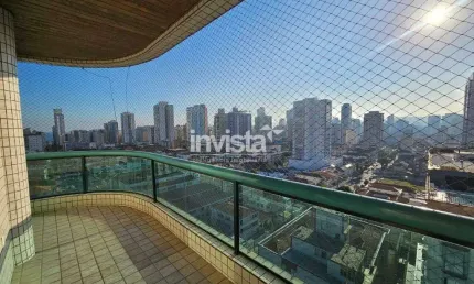 Apartamento com 3 quartos para alugar no Embaré, Santos 