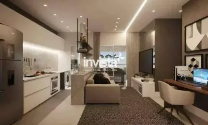 Apartamento com 2 quartos à venda no Encruzilhada, Santos 
