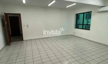 Sala comercial para alugar no Macuco, Santos 