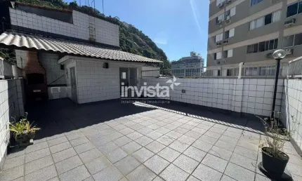 Cobertura com 2 quartos para alugar no Marapé, Santos 