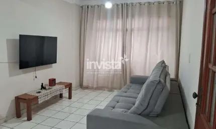 Apartamento mobiliado em prédio frente mar para locação no gonzaga / vista lateral para o mar