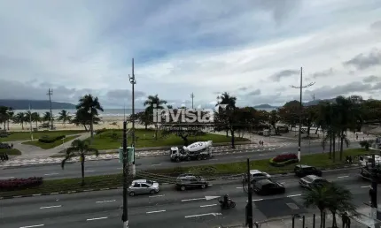Apartamento frente mar mobiliado para locação na pompeia