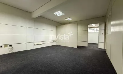Ampla sala comercial no coração do centro de santos – 118m² | pronta para seu negócio