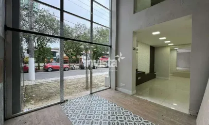 Loja/ponto comercial para alugar em local estratégico com ampla fachada no bairro do boqueirão em santos