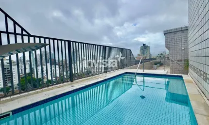 Cobertura com 3 quartos à venda no Ponta da Praia, Santos 