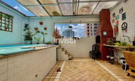 Casa com 4 quartos à venda no Embaré, Santos 
