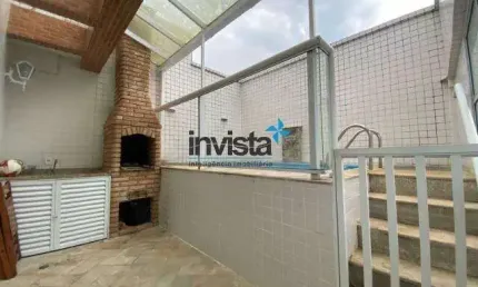 Cobertura com 3 quartos à venda no Marapé, Santos 