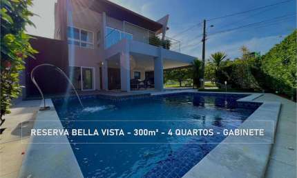 LINDA CASA EM CONDOMÍNIO DE ALTO PADRÃO COM 4 QUARTOS E PISCINA