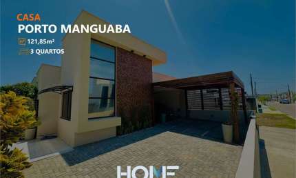 LINDA CASA NO PORTO MANGUABA - Com 3 quartos - completa de armários