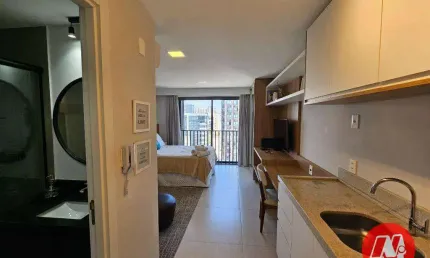 Studio com 1 dormitório para alugar, 24 m²- auxiliadora - porto alegre/rs
