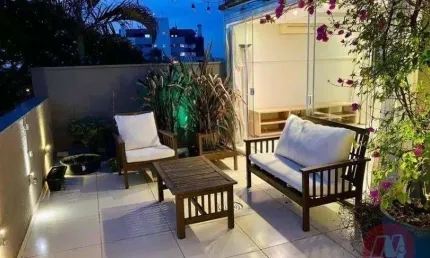 Cobertura com 3 dormitórios à venda, 160 m² por r$ 740.000,00 - são joão - porto alegre/rs