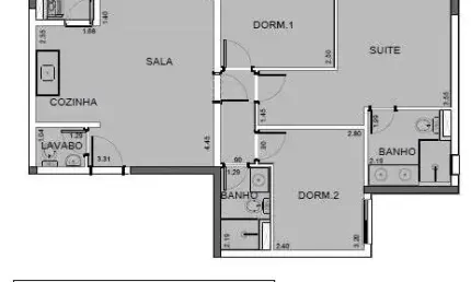 Apartamento para Venda em Barueri, Jardim Iracema/Aldeia, 3 dormitórios, 1 suíte, 2 banheiros, 3 vagas