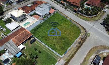Terreno de Esquina Pronto para Construção à Venda no Pontal Santa Marina em Caraguatatuba – 887,13m