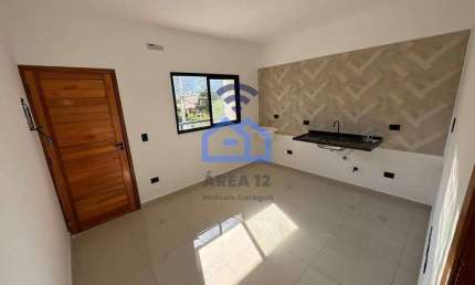 Kitnet à venda no bairro Martim de Sá em Caraguatatuba, SP - Com 30m², imóvel recém construído, exc