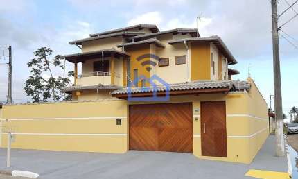 Sobrado amplo à venda no bairro do Indaiá em Caraguatatuba, SP - 292m² com 5 dormitórios, área gour