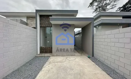 Casa nova à venda no bairro do golfinho em caraguatatuba, sp - 65m², com 2 dormitórios, sendo 1 suí