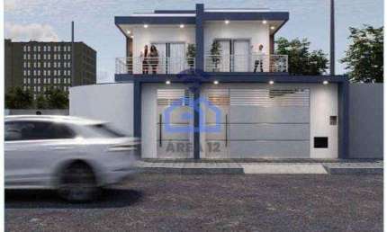 Casa nova com 3 dormitórios no Recanto do Sol em Caraguatatuba - entrega prevista março de 2025