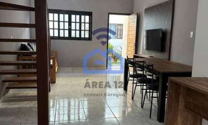 Ótimo sobrado em condomínio à venda no bairro do Morro do Algodão em Caraguatatuba, SP - Oportunida