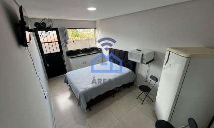 Kitnet para locação no bairro do Aruan em Caraguatatuba, SP - More com praticidade e aconchego