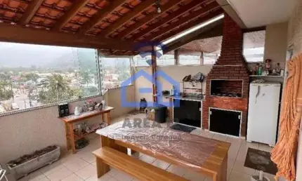 Cobertura com vista panorâmica à venda no bairro do Massaguaçu em Caraguatatuba, SP