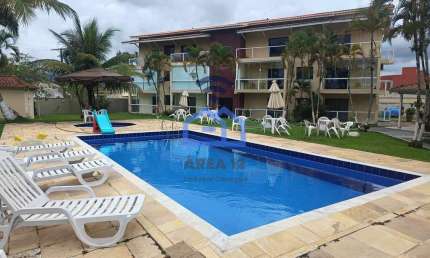 Apartamento para locação no bairro Pontal de Santa Marina em Caraguatatuba, SP com 3 dormitórios se