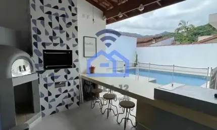 Casa com piscina em condomínio, à venda, em Massaguaçu, Caraguatatuba, SP