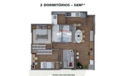 APARTAMENTO NOVO CLUBE HOUSE MARAJOARA  COM VARANDA GOURMET 58M2 2 DORM, SUÍTE, UMA VAGA -INTERLAGOS -JD. MARAJOARA