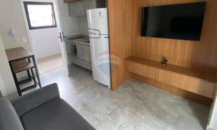 Studio com varanda, mobiliado em Higienópolis – Pronto para morar!