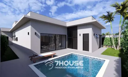 Casa de luxo em condomínio à venda em Campinas-SP no Loteamento Residencial Arborais: 3 quartos, 3 suítes, 5 banheiros, 4 vagas, 223,12m².