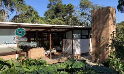 Linda casa para locação Chácara do Refúgio, 4 suítes, piscina