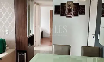 2 dormitório sacada com churrasqueira e ótima localização