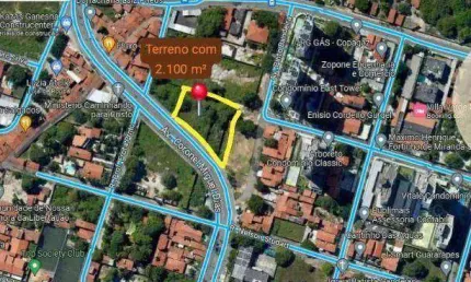 Terreno à venda no bairro Guararapes, 2100 m² por R$ 7.350.000 - Guararapes - Fortaleza/CE
