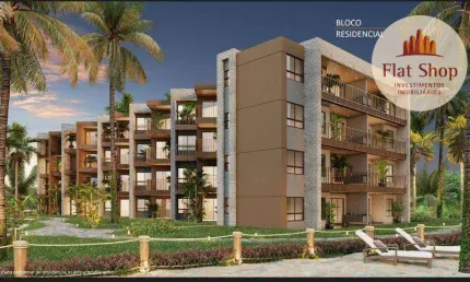 Lançamento! Apartamento pé na areia no Cumbuco à venda, 30 m² por R$ 305.702 - Cumbuco - Caucaia/CE