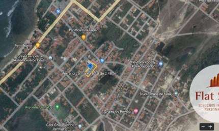 Terreno à venda a 3 quadras da praia da Taíba: 2480 m² por R$ 400.000