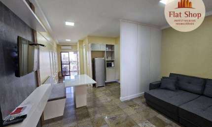 Flat com 1 dormitório à venda, 46 m² por R$ 550.000,00 - Meireles - Fortaleza/CE