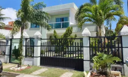 Casa em condomínio fechado com 4 quartos à venda na ba 099, abrantes, camaçari, 420 m2 por r$ 1.300.000