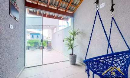 Cobertura com 2 dormitórios à venda, 80 m² por r$ 370.000,00 - vila guarani - santo andré/sp