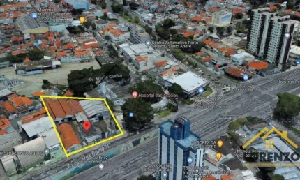 Galpão à venda, 1800 m² por r$ 8.995.000,00 - vila alzira - santo andré/sp