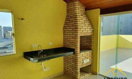 Cobertura com 2 dormitórios à venda, 94 m² por R$ 480.000,00 - Vila Camilópolis - Santo André/SP