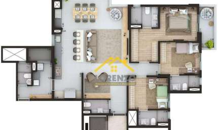 Apartamento com 3 dormitórios à venda, 135 m² por R$ 1.620.000,00 - Vila Assunção - Santo André/SP